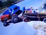 Tractor Gets Split In Two
