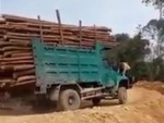 Truck Tackles Its Final Hill
