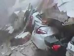 Whole Row Of Cars Instantly Destroyed

