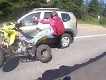 Why Don't Ride Quads On The Road Like A Fuckwit
