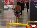 Woman Gets Naked At The Airport IDK Why
