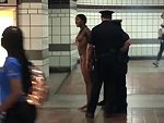 Woman Has A Naked Brain Snap In An Los Angeles Subway Station

