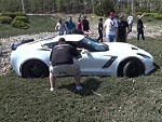Z06 Corvette Wipes Out Ripping A Burnout

