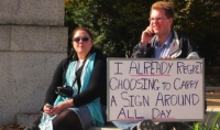 Protester Signs